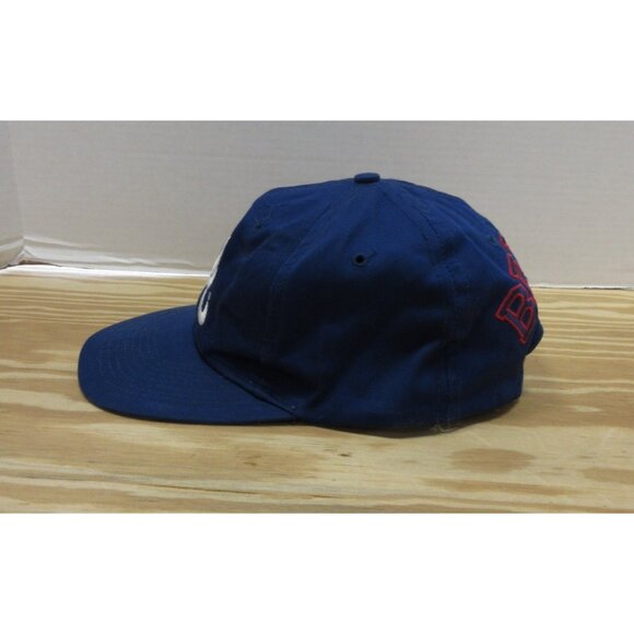VINTAGE Atlanta Braves Hat Cap Snapback Spell Out Logo MLB Campri 90s * - Picture 5 of 13